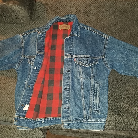 levi's flannel lined jean jacket